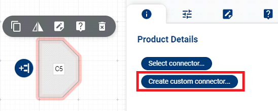 Create custom connector button