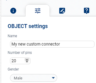 Custom connector settings