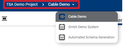 Project Navigation Menu