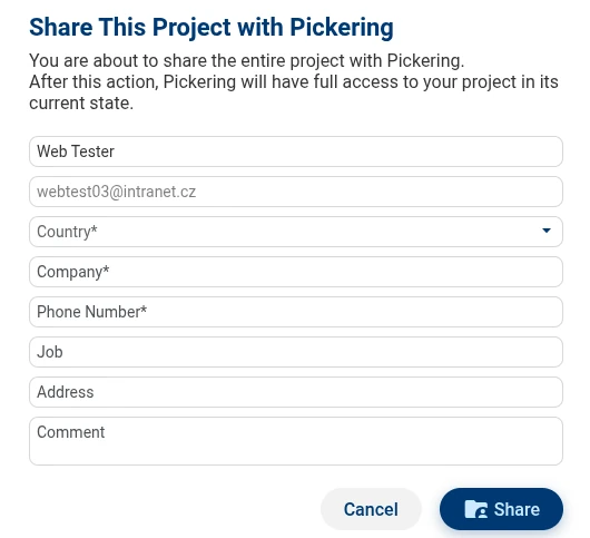 Share with Pickering