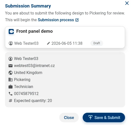 Front Panel Design Tool - Submition