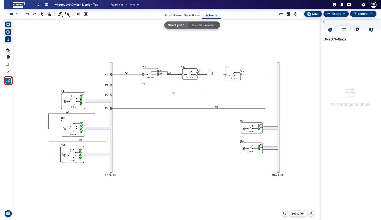 Simulation - port selection