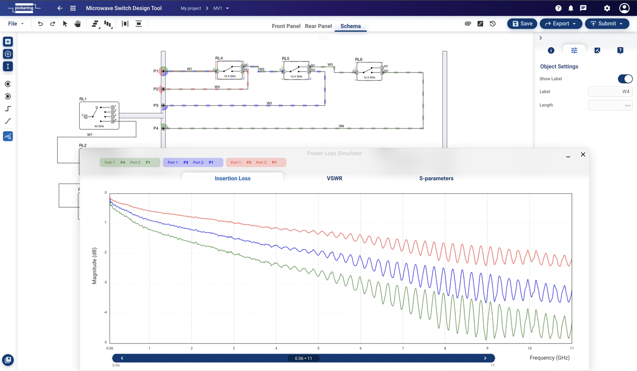 Simulation - multiple paths comparison