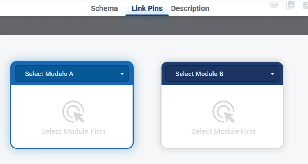 Schematic Design Tool - Link Pins tab