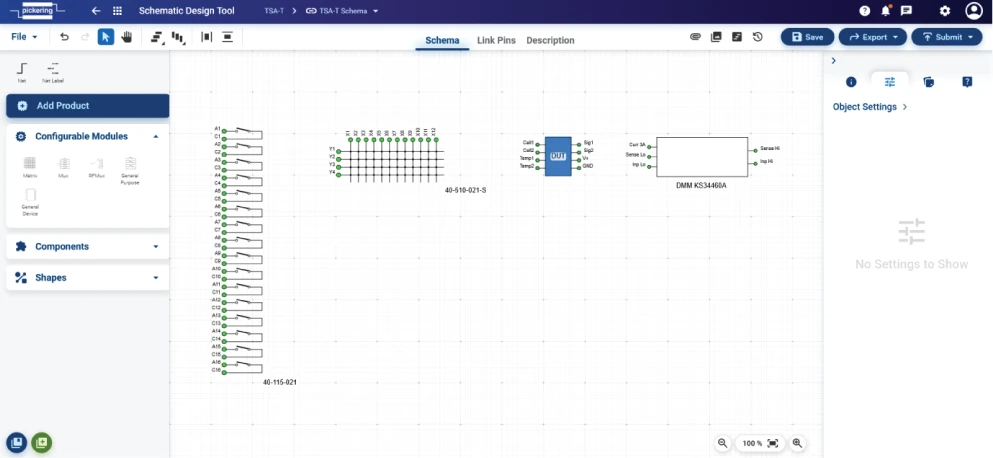 Schematic Design Tool - Main window