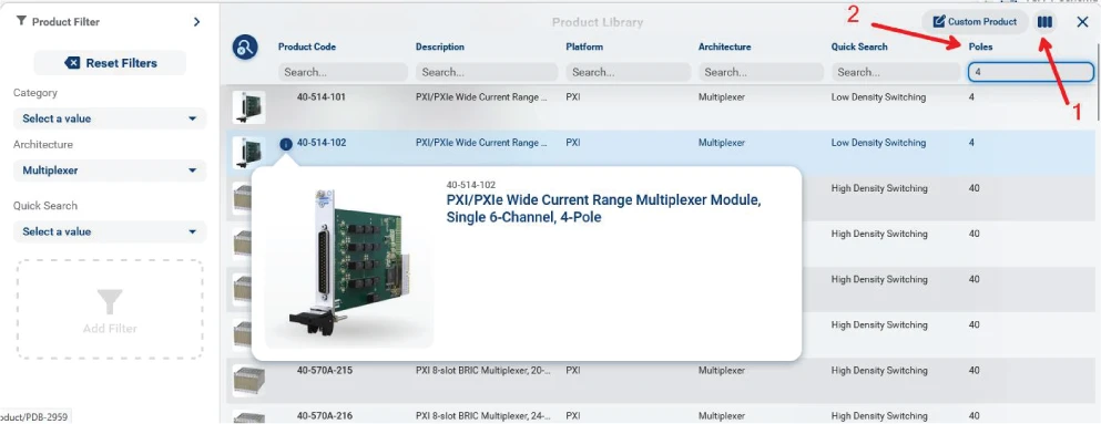 Schematic Design Tool - Adding product