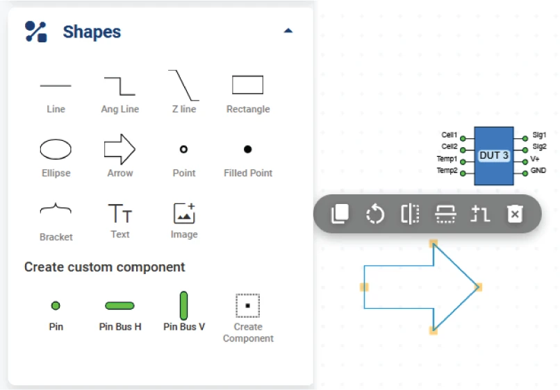 Schematic Design Tool - Adding shapes