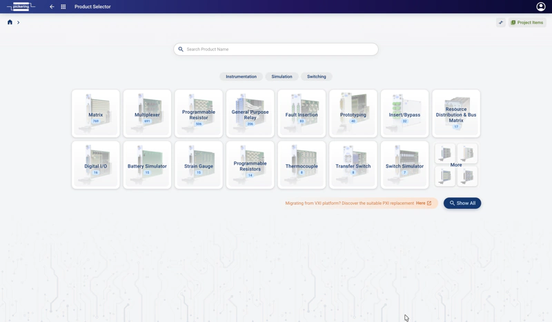 Product Selector - Preview 1