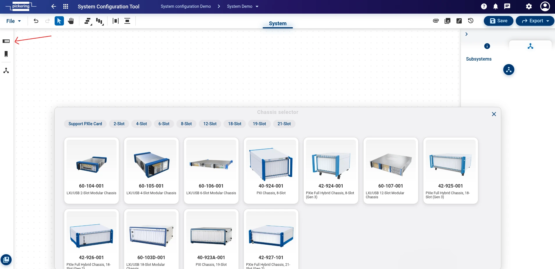 System Configuration Tool - Chassis